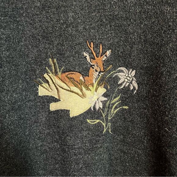 Gaddy Collection grey 100% wool long cardigan - Picture 9 of 9